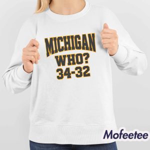 Michigan Who 34 32 Shirt
