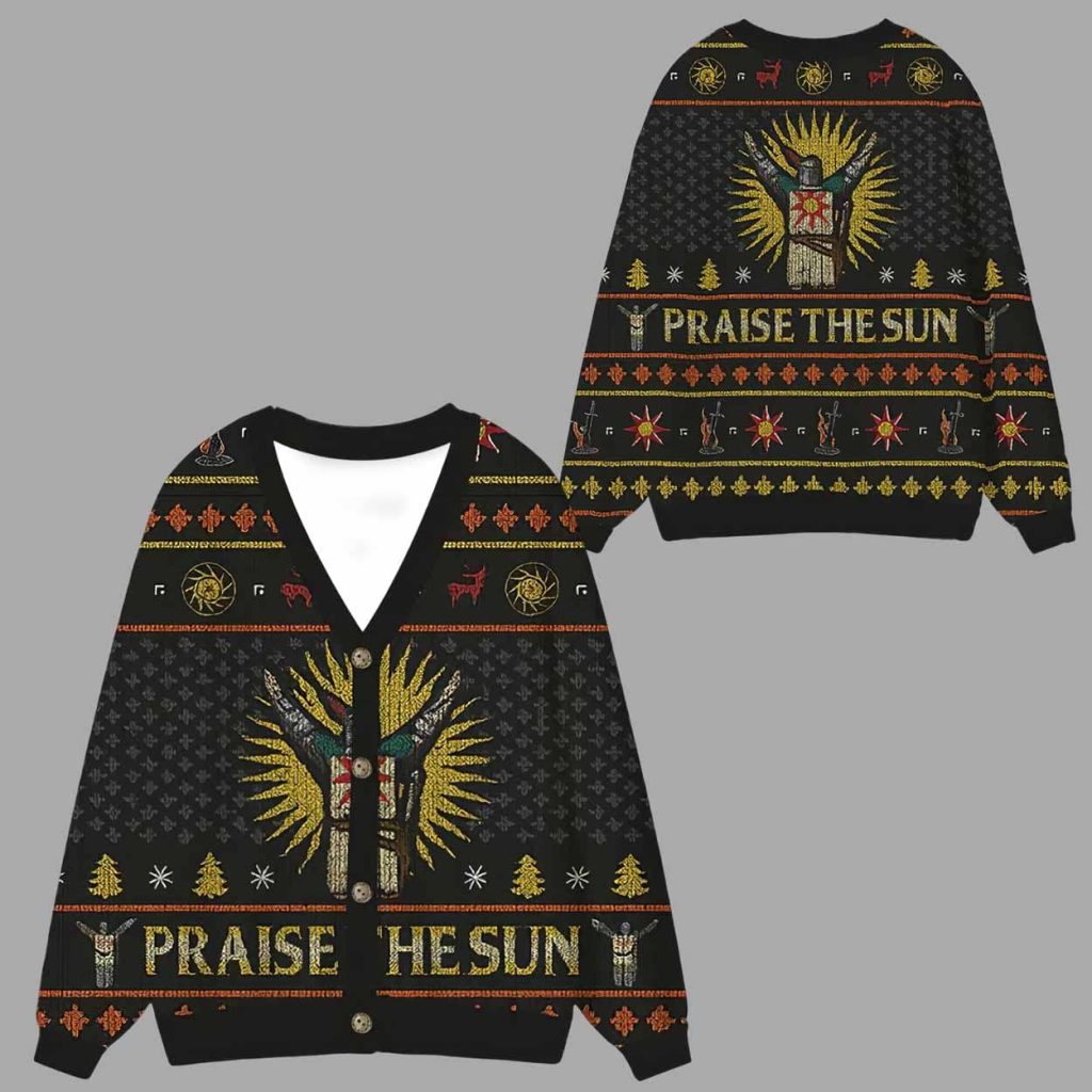 Dark Souls Ugly Cardigan Sweater 1