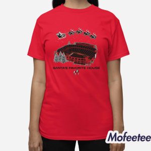 Georgia Football Santa's Favorite House Shirt 3