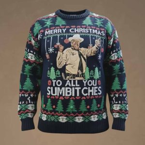 Merry Christmas To All You Sumbitches Ugly Christmas Sweater 1 Merry Christmas To All You Sumbitches Ugly Christmas Sweater 2