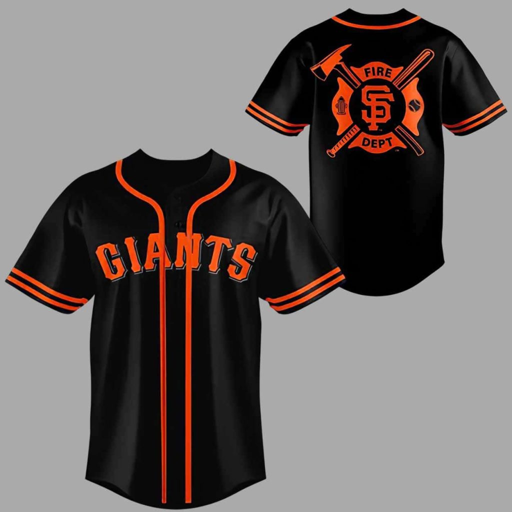 Giants x Firefighter Appreciation Night Baseball Jersey 1