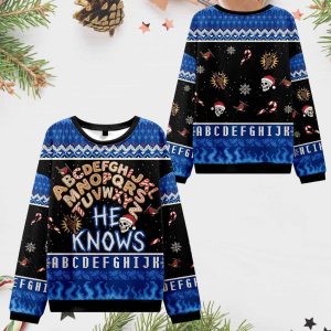 English Alphabet Funny Ugly Christmas Sweater