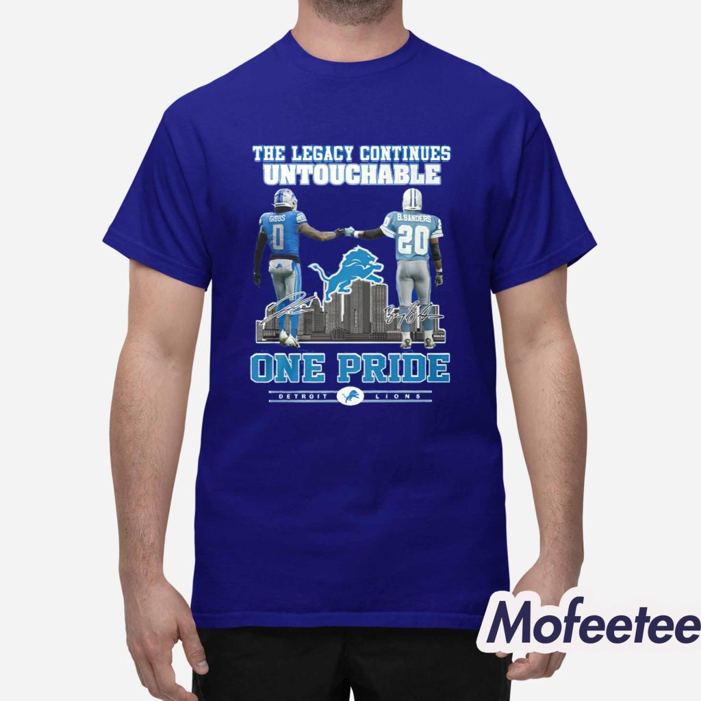 Lions One Pride The Legacy Continues Untouchable 2025 Shirt 1