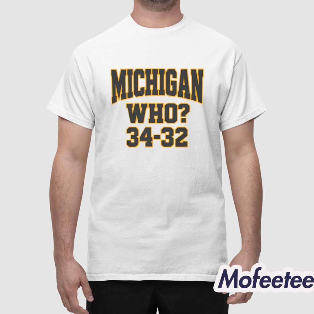 Michigan Who 34 32 Shirt