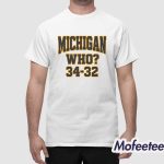 Michigan Who 34 32 Shirt