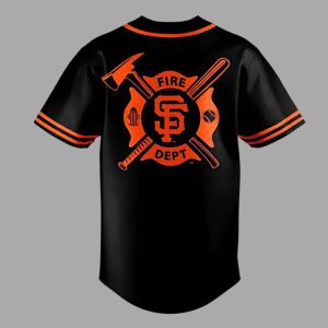 Giants x Firefighter Appreciation Night Baseball Jersey 3