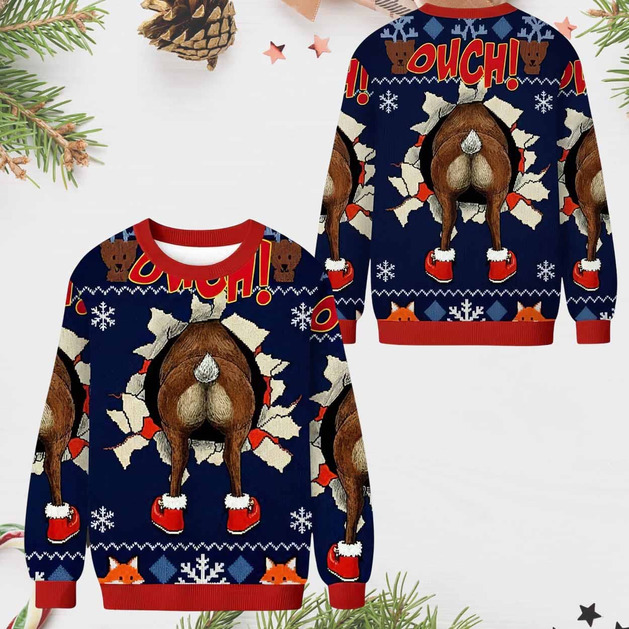 Onch Deer Ugly Christmas Sweater Onch Deer Ugly Christmas Sweater
