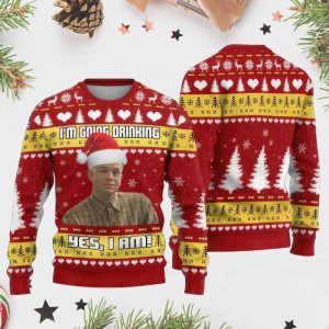 Charlie Hunnam I’m Going Drinking Yes I Am Ugly Christmas Sweater