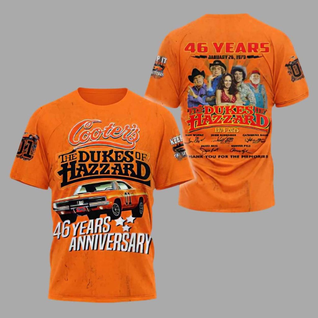 The Dukes Of Hazzard Cooter’s 46 Years Of Memories 2025 Shirt