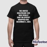 The United Healthcare CEO Was Eliminated By Spotify Wrapped Overload December 4 2024 Shirt