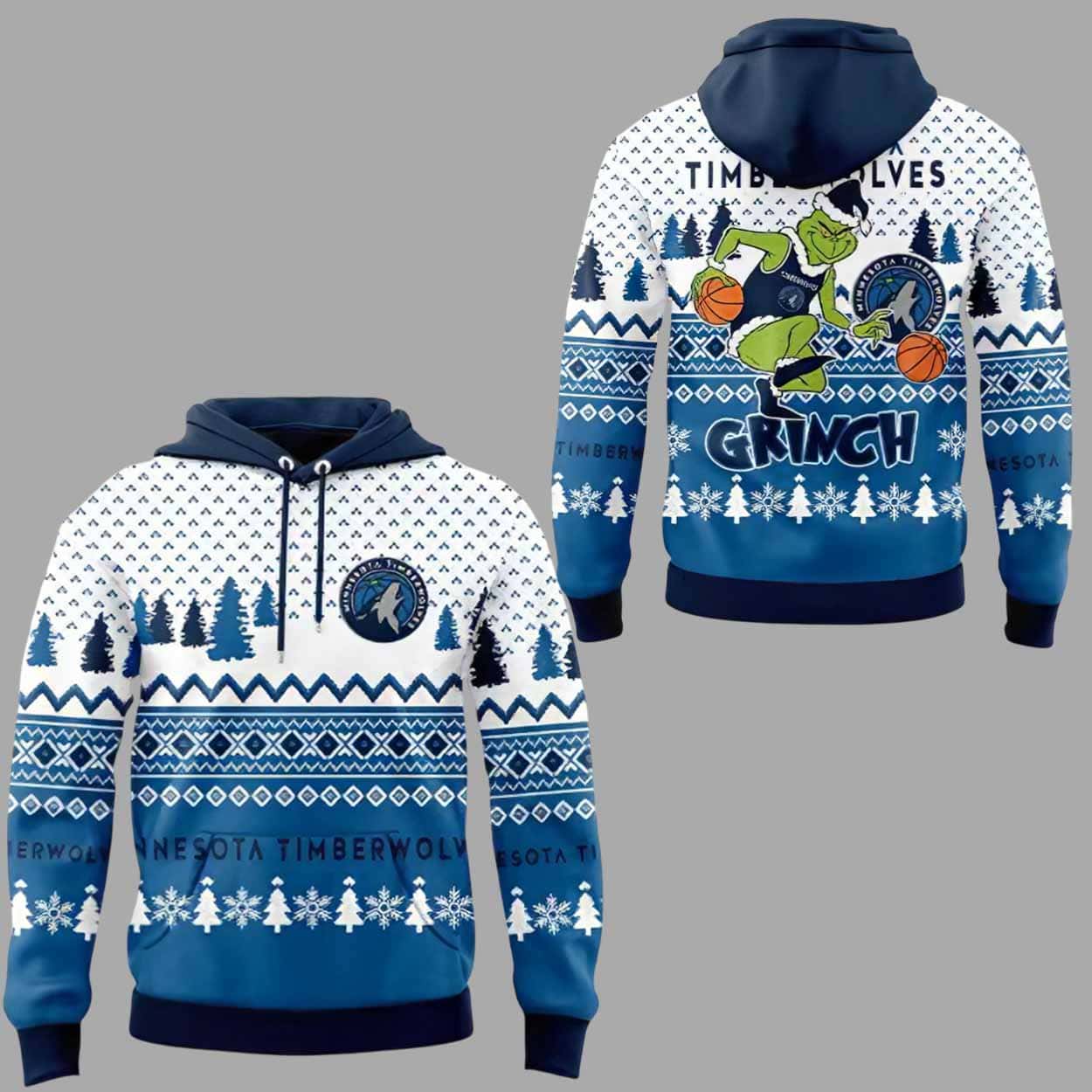 Timberwolves Christmas Grnch Jumper 2025 Hoodie Timberwolves Christmas Grnch Jumper 2025 Hoodie
