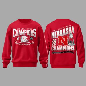 Cornhuskers Las Vegas Bowl Champions 2025 Shirt Hoodie 2