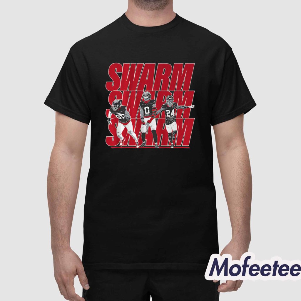 Will Anderson Jr Azeez Al shaair And Derek Stingley Jr Swarm Shirt