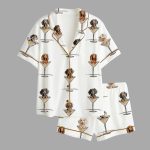 Women’s Martini And Weenies Dachshund Lover Pajama Set
