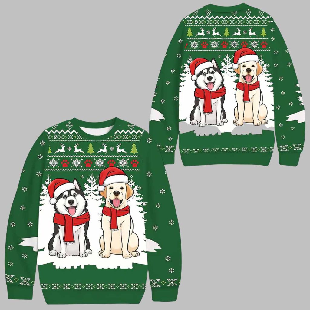 Woof You A Merry Christmas Ugly Christmas Sweater