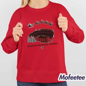 Georgia Football Santa's Favorite House Shirt 4