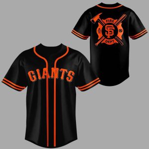 Giants x Firefighter Appreciation Night Baseball Jersey 1