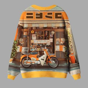 Retro Moto Convenience Ugly Cardigan Sweater 3