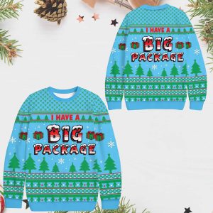 I Have a Big Package Ugly Christmas Sweater