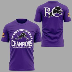 Redding Christian Lions CIF State Champions 7 AA 2025 Hoodie 2