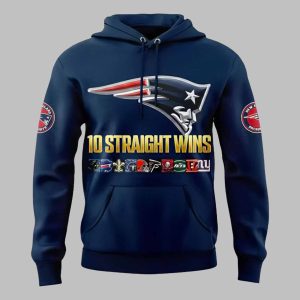Patriots TEN Wins In A Row For The Pats 2025 Hoodie 2