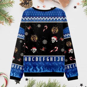 English Alphabet Funny Ugly Christmas Sweater 2 English Alphabet Funny Ugly Christmas Sweater