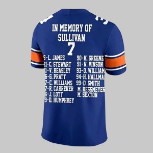 Bo Jackson Auburn Football In Memory Of Sullivan 7 Football Jersey 2 Bo Jackson Auburn Football In Memory Of Sullivan 7 Football Jersey