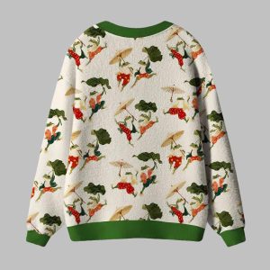 Waltz Of The Frogs Ugly Cardigan Sweater 2 Waltz Of The Frogs Ugly Cardigan Sweater 3