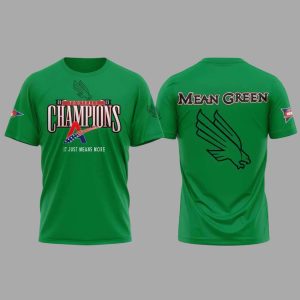 Mean Green American Conference Champions 2025 Football Hoodie 2
