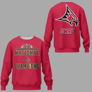 Wisconsin River Falls Falcons 2025 Division III National Champions Hoodie 2