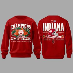 Hoosiers Peach Bowl Champions 2026 For Fan Hoodie 2