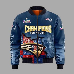 NE Patriots LX Champions 2026 Commemorative Jacket 2