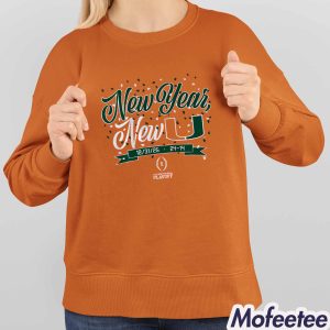 Hurricanes Football CFP New Year New U Shirt 4
