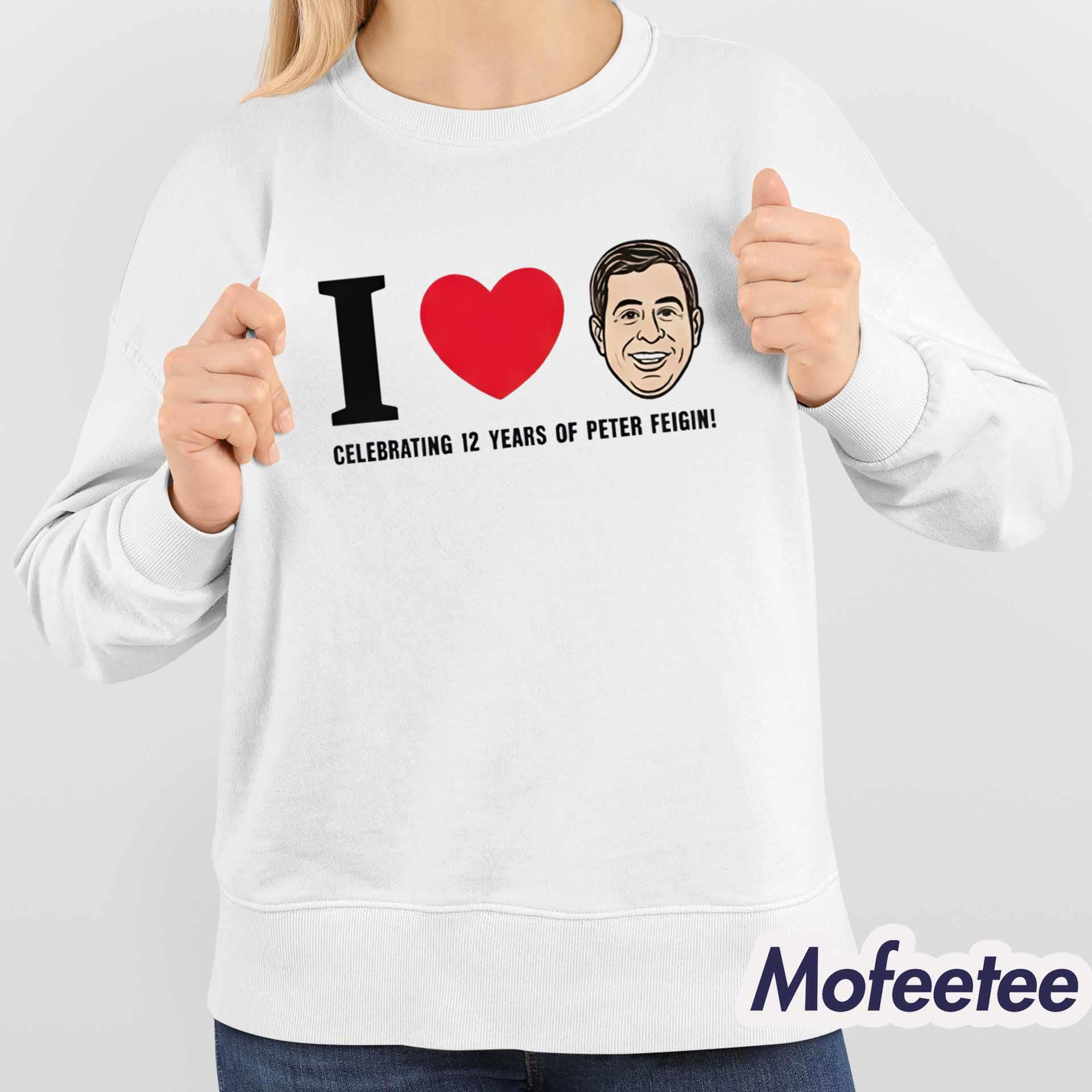 Giannis Antetokounmpo I Love Peter Celebrating 12 Years of Peter Feigin Shirt Giannis Antetokounmpo I Love Peter Celebrating 12 Years of Peter Feigin Shirt