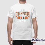 Hurricanes 2025 Goodyear Cotton Bowl Champions Score Shirt