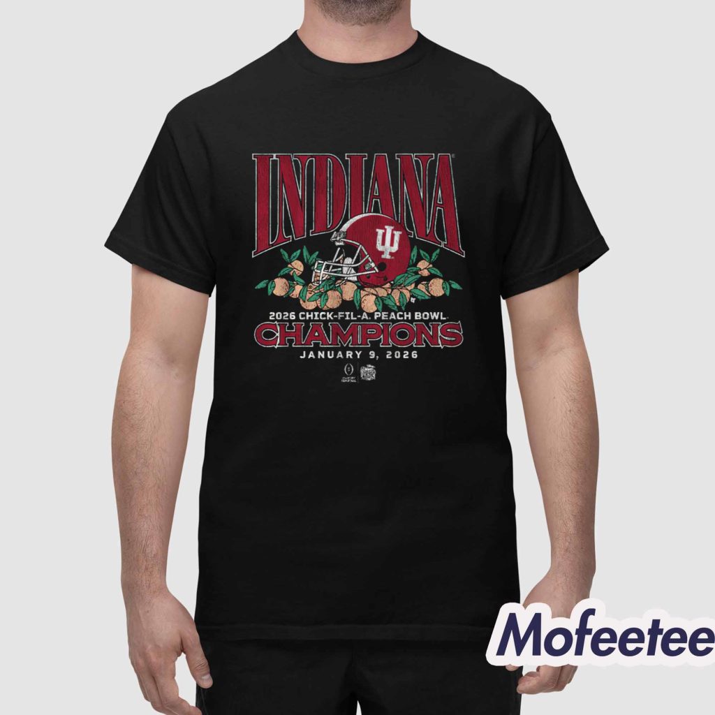 Indiana Football Cfp Peach Bowl Champions Shirt 1