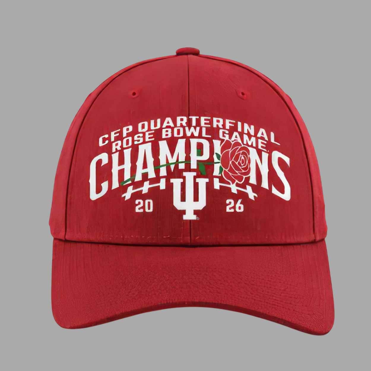 Indiana Hoosiers Rose Bowl Game Champions 2026 Hat Indiana Hoosiers Rose Bowl Game Champions 2026 Hat