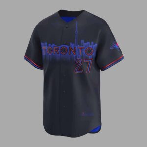 Stranger Things Mike Wheeler Vladimir Guerrero Jr Jays City Connect Jersey 1 Stranger Things Mike Wheeler Vladimir Guerrero Jr Jays City Connect Jersey 2