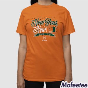 Hurricanes Football CFP New Year New U Shirt 3