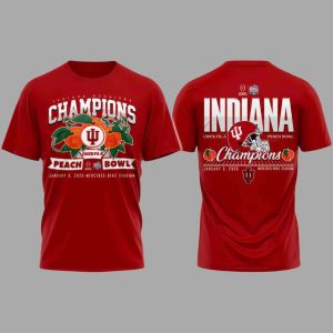 Hoosiers Peach Bowl Champions 2026 For Fan Hoodie 1