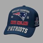 Patriots 2025 AFC Champions Custom Name Hat Cap