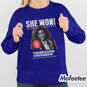 She Won Jasmine Crockett Shirt 4