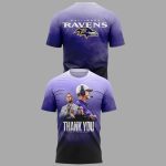 Ravens 2026 Thank You Coach Harbaugh Ombre Hoodie