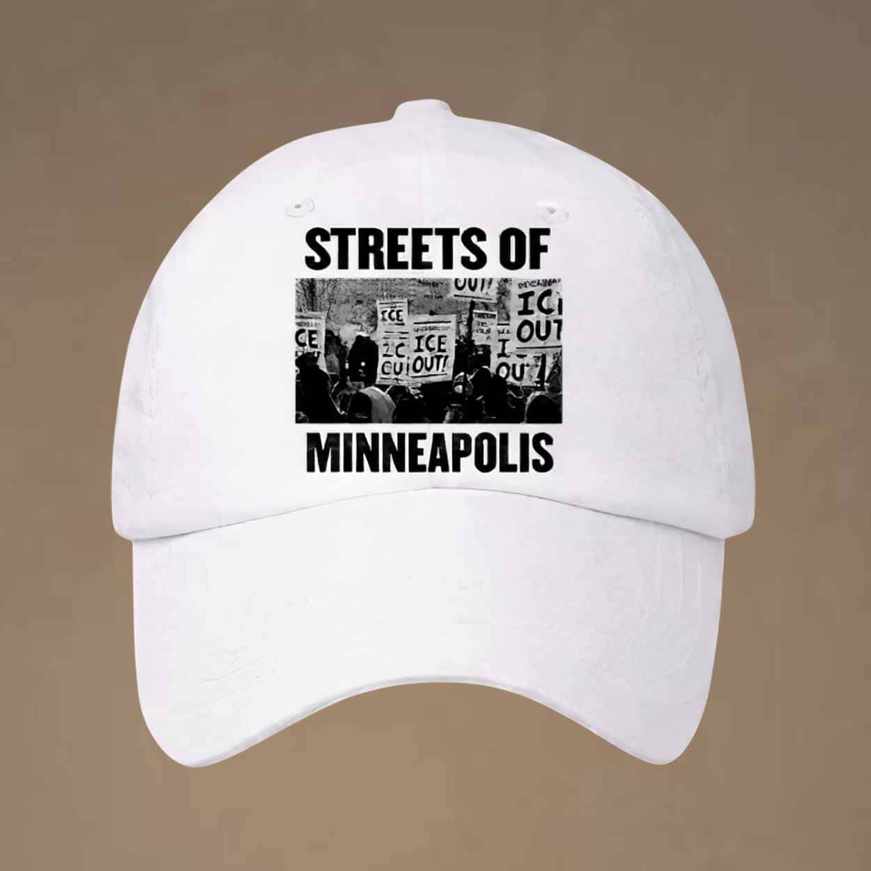 Retro Streets Of Minneapolis Print Hat Retro Streets Of Minneapolis Print Hat