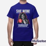 She Won Jasmine Crockett Shirt