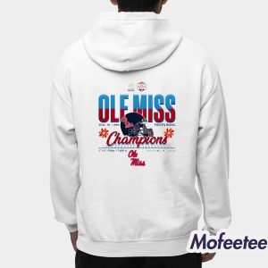 Ole Miss 2026 Fiesta Bowl Champions Football Shirt 4