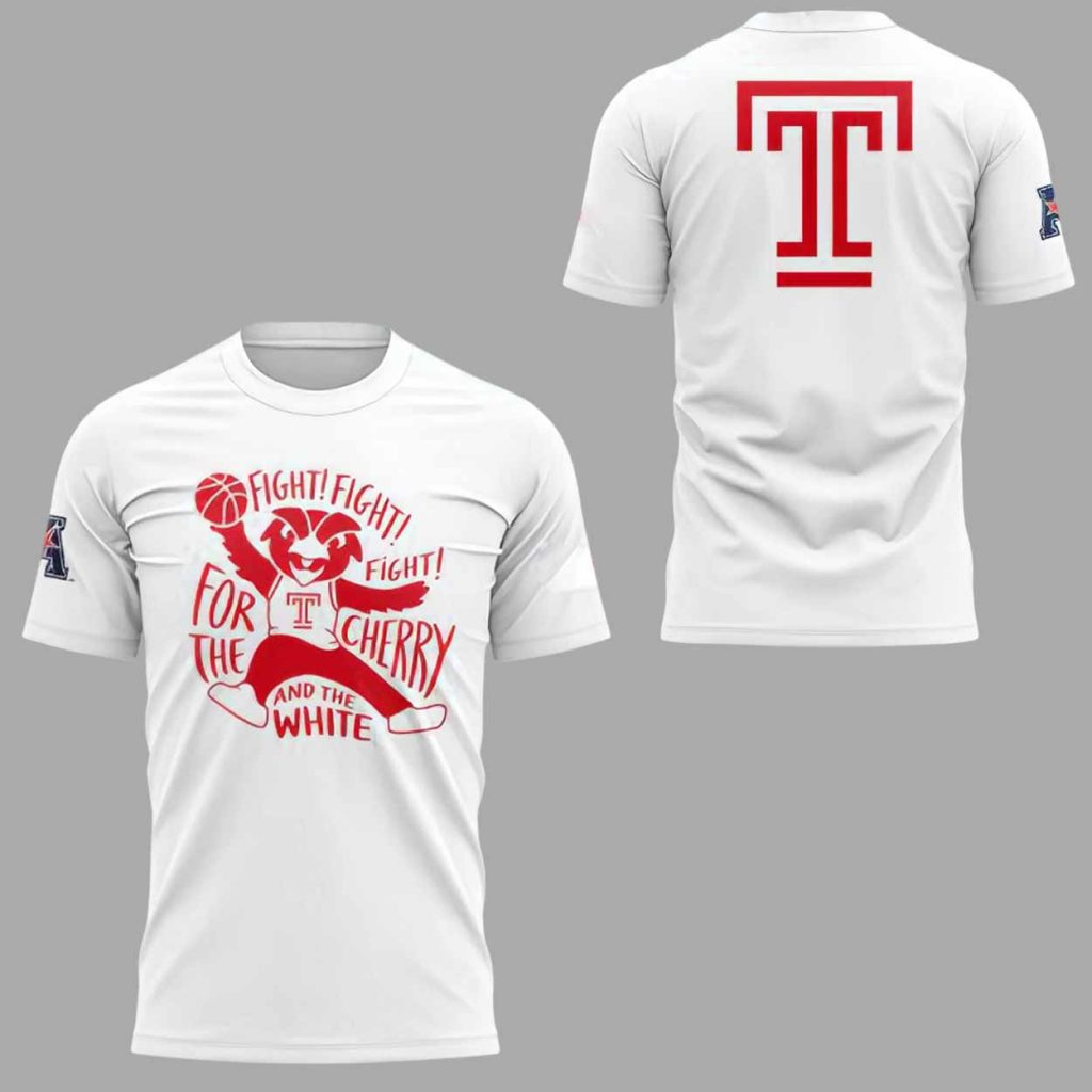 Temple Owls Fight For The Cherry Hoodie 1