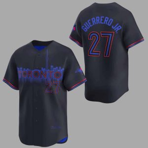 Stranger Things Mike Wheeler Vladimir Guerrero Jr Jays City Connect Jersey 1