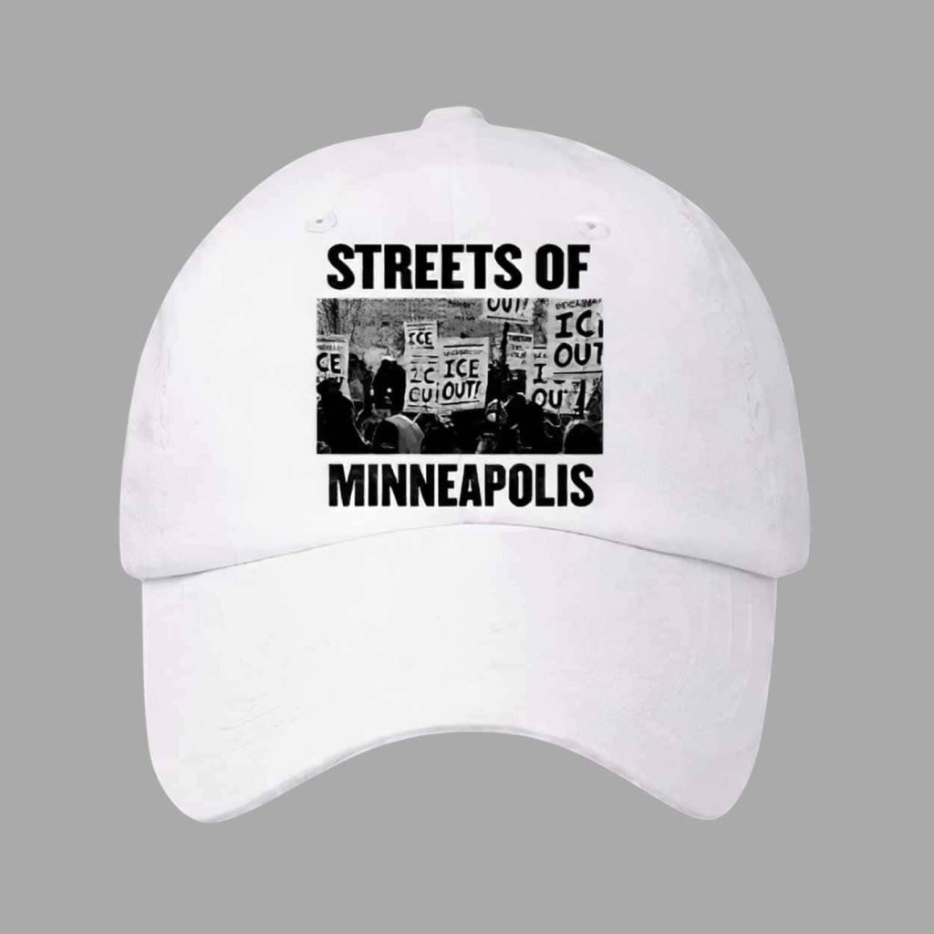 Retro Streets Of Minneapolis Print Hat 1 Retro Streets Of Minneapolis Print Hat 1