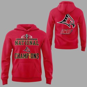 Wisconsin River Falls Falcons 2025 Division III National Champions Hoodie 1